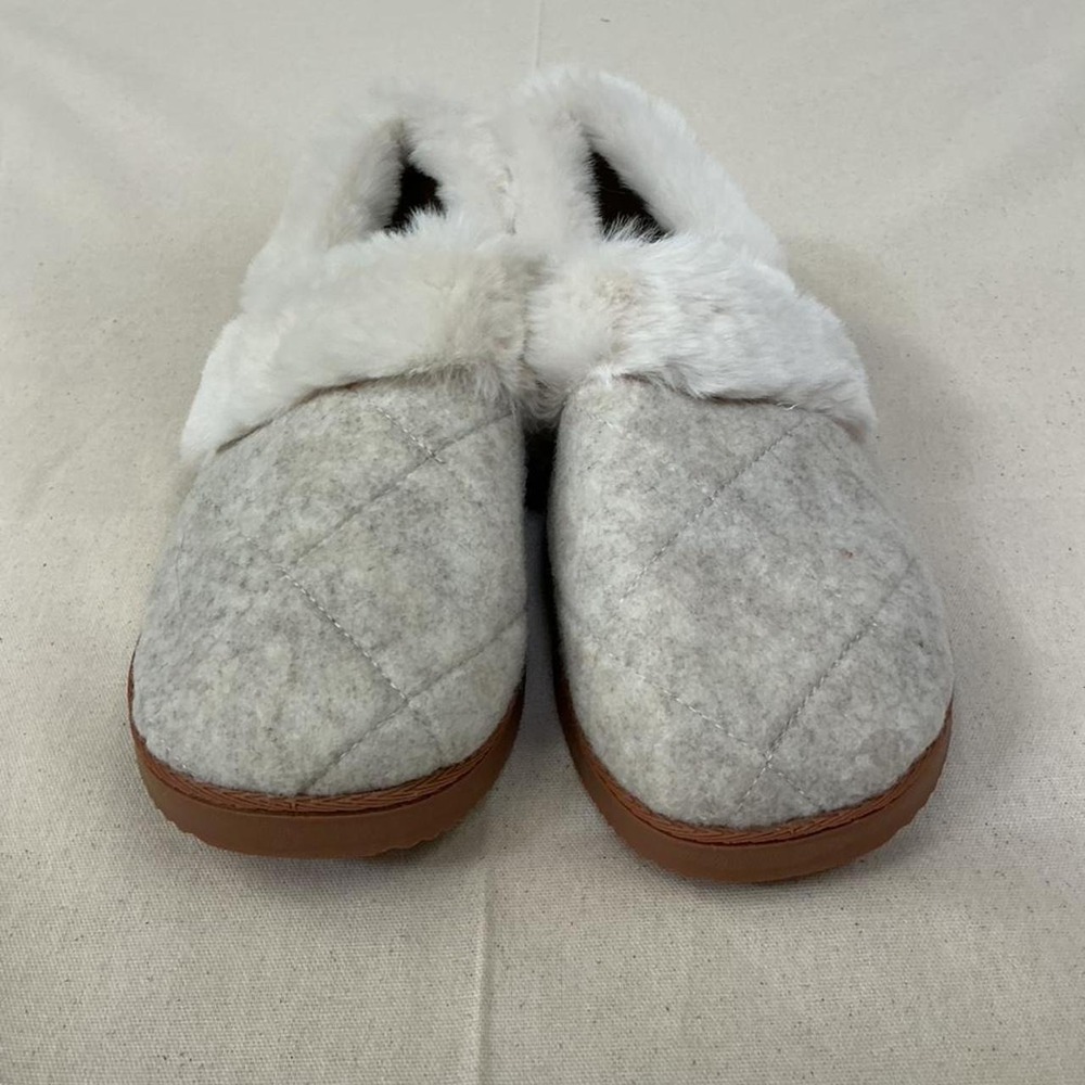 Cozy quilted house slippers